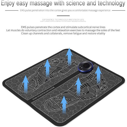 EMS Foot Massager Mat - Smart Display for Acupuncture and Circulation