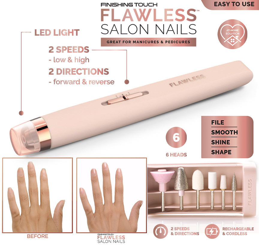 Flawless Nail Buff Kit - Salon-quality Manicure & Pedicure at Home