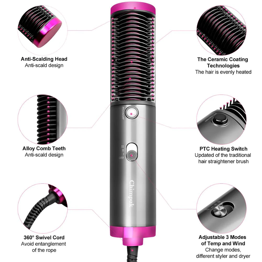 Hair Dryer Brush 3 in 1 Hair Styler and Volumizer