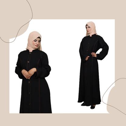 Premium Sherwani Collar Abaya