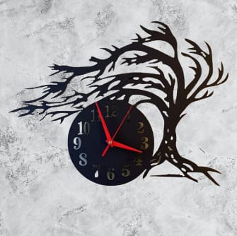 Elegant Wooden Wall Clocks - Rustic Modern Minimalism Décor